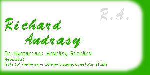 richard andrasy business card