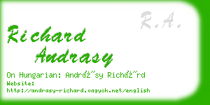 richard andrasy business card